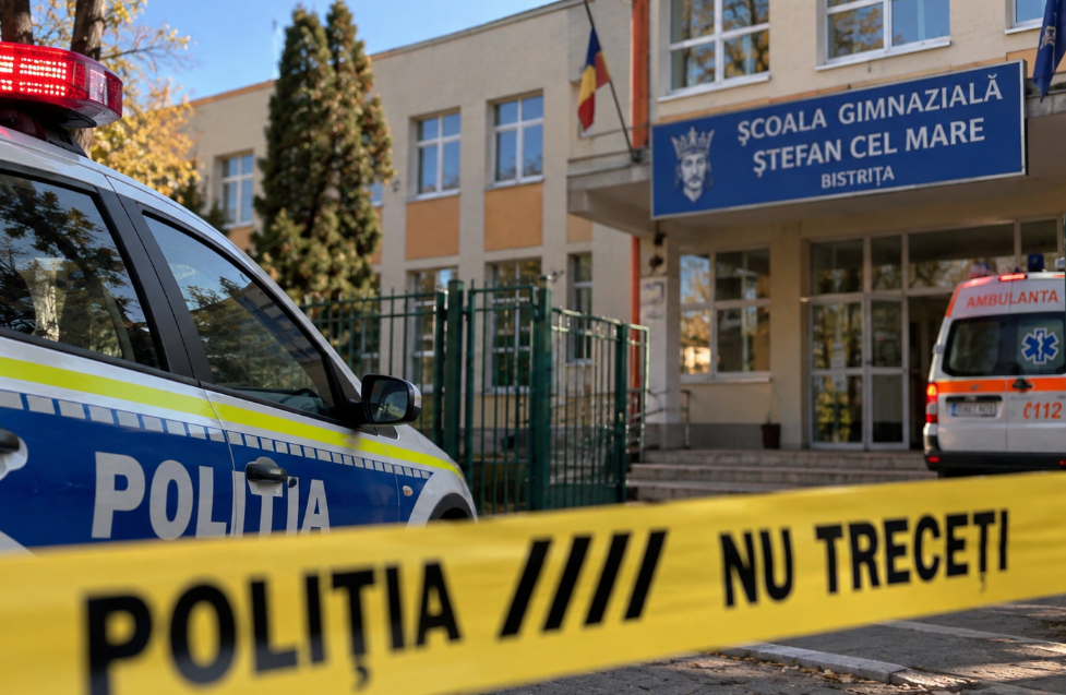 Atac cu cuțitul într-o școală din Bistrița